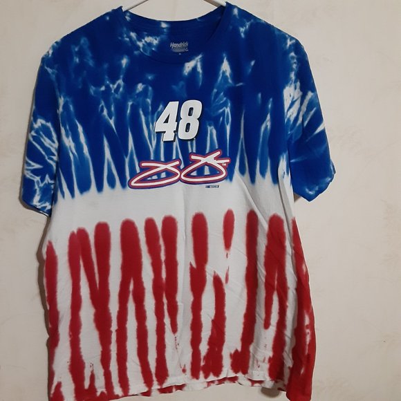 Hendrick Motorsports Nascar Jimmie Johnson #48 Tie Dye SS T Shirt in Size M - Picture 2 of 4